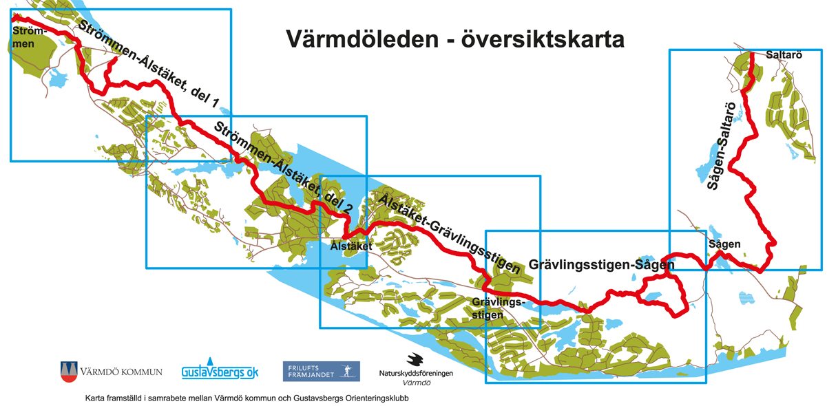 Värmdöleden, översiktskarta